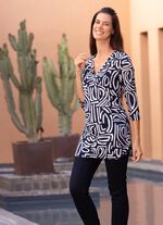 Shirt-tuniek met mooi patroon 