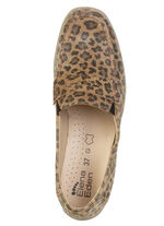 ELENA EDEN, chique damespantoffels, breedte G, met uitneembaar voetbed BRAUN