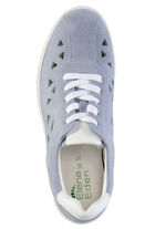 ELENA EDEN suède sneakers BLEU-WIT