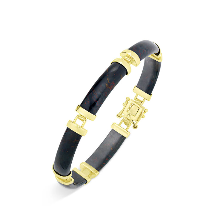 Armband met echte bloedsteen 