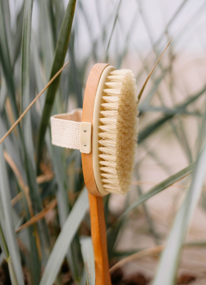 Badborstel van lotushout 