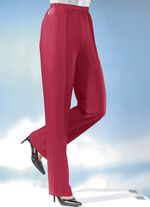 Broek in een comfortabele slip-on stijl in 8 kleuren ZEGELROOD