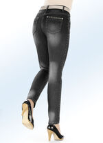 Jeans met mooie klinknagels ZWART