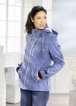 Functioneel jack met regenscherm op de capuchon JEANSBLAUW