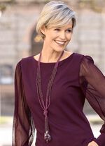 Handgemaakte meerrijige ketting met knoop 