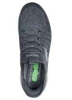 SKECHERS, herensneakers, met gegoten instaphak ANTRACIET