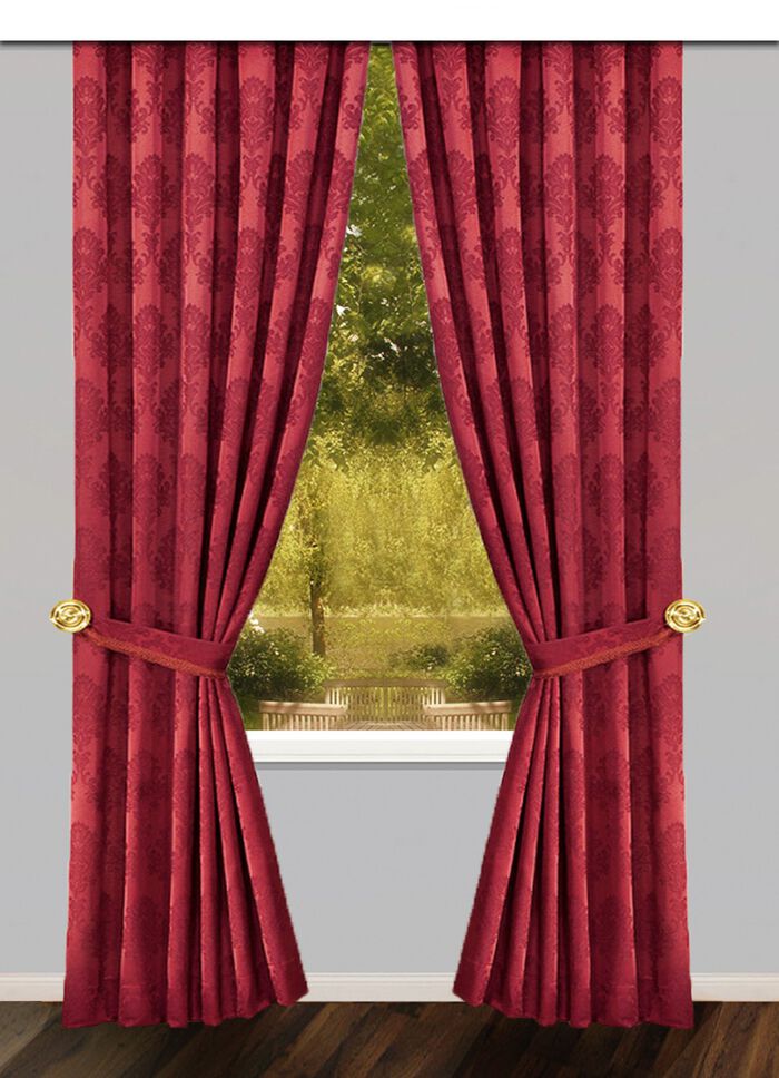 Gordijnenset van jacquard 