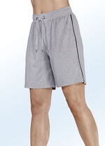 Set van twee slaap- en vrijetijdsbroeken met elastische tailleband en bies 