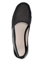 ELENA EDEN sandaal gemaakt van luchtig mesh-materiaal en textiel met een metallic glans ZWART-GRIJS