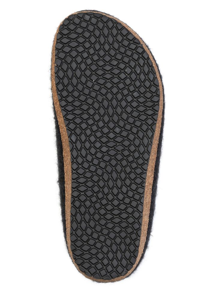 Elegante damespantoffels, breedte G, van scheerwol, naadloos met de hand gevilt 