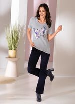 Shirt met decoratieve vlinderprint 