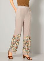 Broek met bloemmotief 