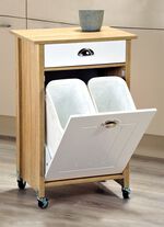 Keukentrolley met huisvuilsorteersysteem 