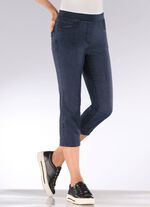 Caprijeans met strasssteentjes 