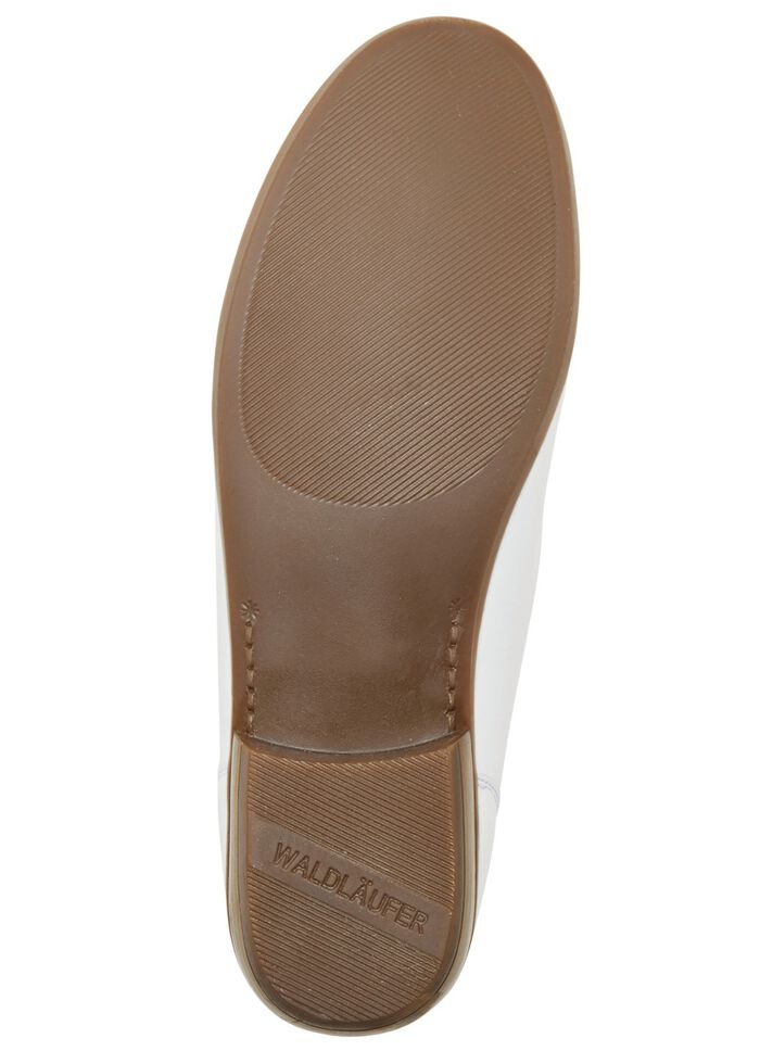 Waldl&auml;ufer mocassinpantoffels van fijn rundnappaleer WIT