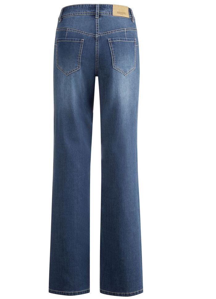 Modieuze jeans in 5-pocketmodel JEANSBLAUW