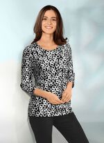 Shirt met all-over design 