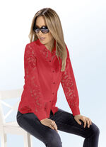 Blouse met mooi kant ROOD