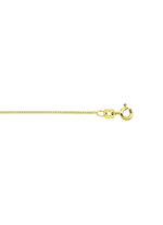 Stijlvolle platte kinketting van goud 