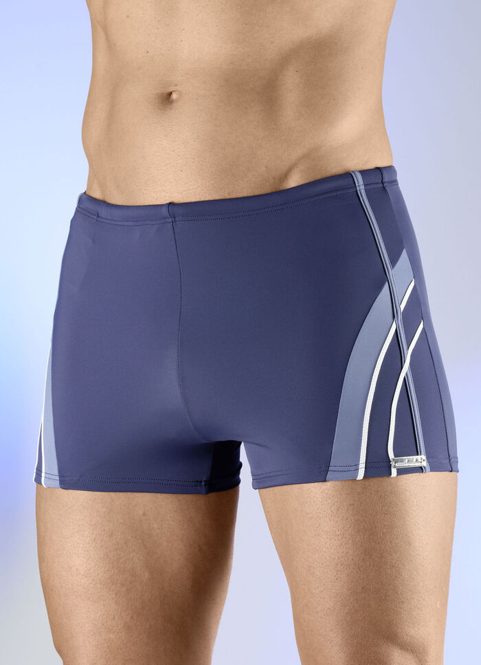 wavebreaker zwembroek met kleurrijke inzetstukken 