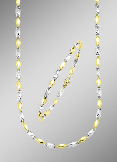 Fantasie kettingset in twee kleuren 