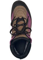 Enkellaarzen met veters in een interessante kleurencombinatie VIOLA-KHAKI-ZWART