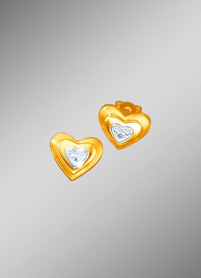 Oorknopjes met diamanten 