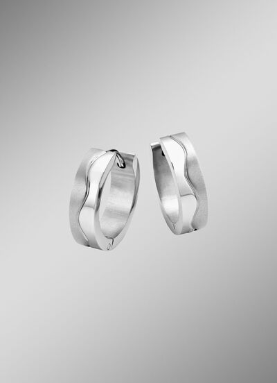 Opvouwbare oorringen van roestvrij staal 