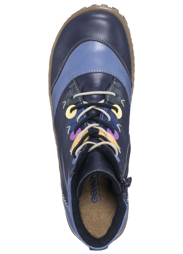 Gemini veterlaarsje met mooie details BLAUW-MULTICOLOR