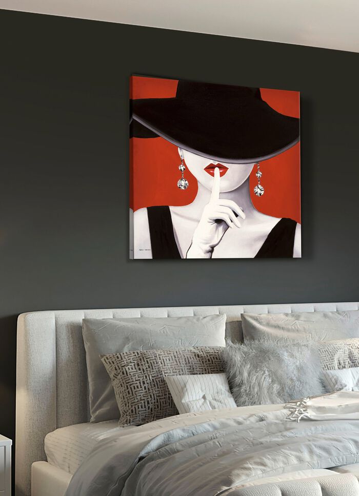 Hoogwaardige canvasprint met de titel Hats off! 