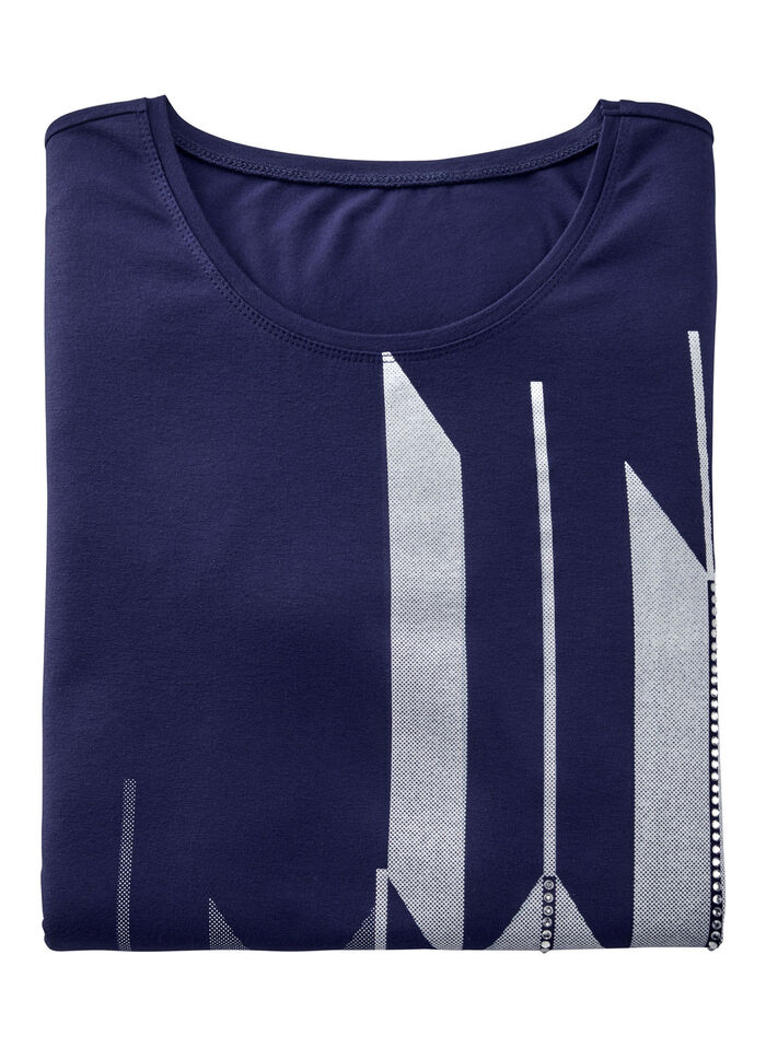 Shirt met contrastprint 