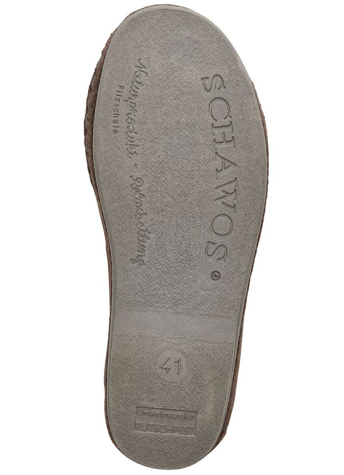 Gevoerde herenpantoffels, met nieuwe wol 