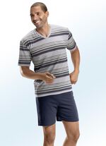 Set van twee shorty's met V-hals en borstzak 