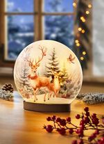 Lamp met hertenmotief 