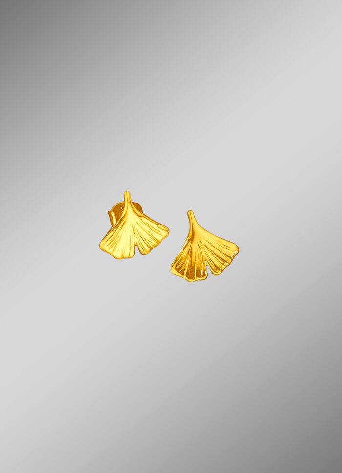 Oorbellen 'Ginkgoblad' 