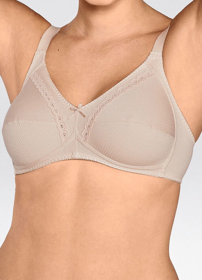 Naturana two-pack bh met decoratieve kanten band in de cups 