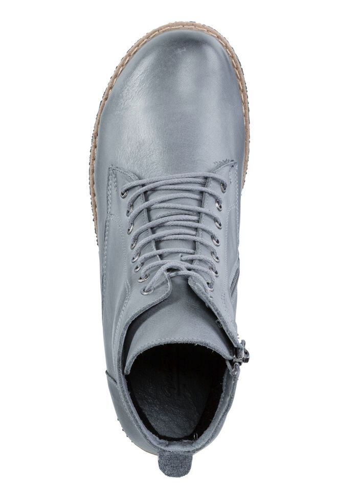 Andrea Conti, klassieke dameslaarzen, met uitneembaar voetbed LICHTGRIJS