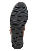 ELENA EDEN laarsje met veters en gevoerde kraag BRUIN