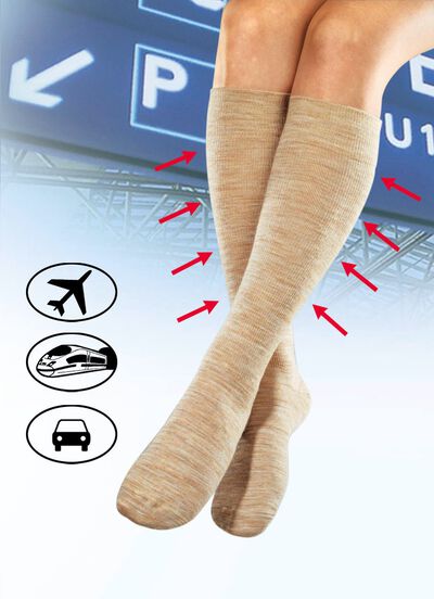 3-pack steunkniekousen 