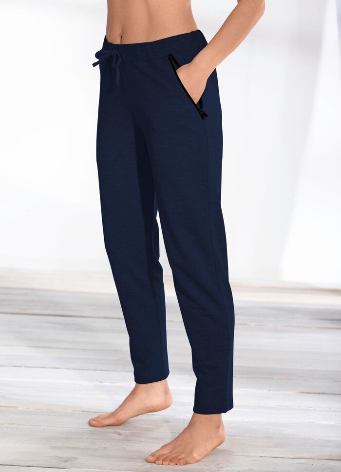 Broek met comfortabele elastische tailleband MARINE
