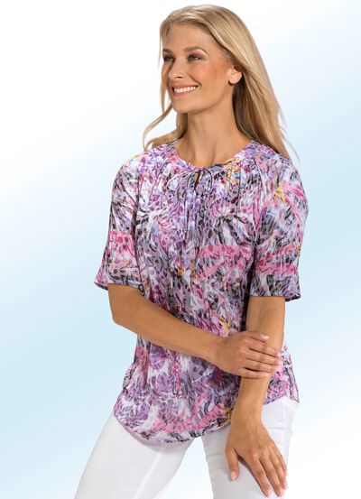 Transparante tuniek met katoen 