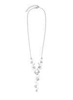 Y-ketting met zoetwaterparels en synthetische zirkonia 