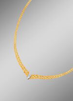 Kettingset van gevlochten koord in hoogwaardig design 