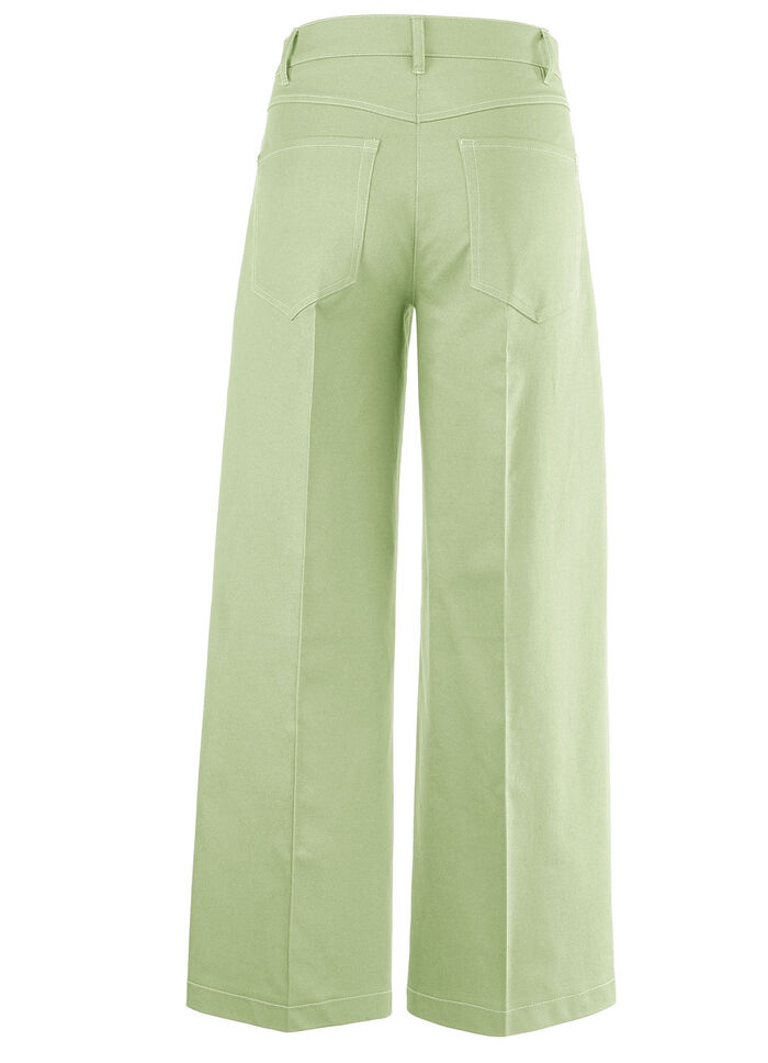 Culottes met modieuze wijde pijpen GR&Uuml;N