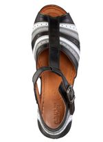 Gemini, modieuze damessandalen, breedte G, met elastische band SCHWARZ-GRAU