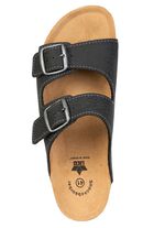 Klassieke herenmuiltjes met verstelbare sluitingen ANTHRAZIT