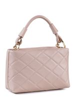 Laurina tas met trendy decoratieve quilting POEDERROZE