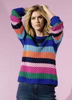 Trui met blokstreepdessin 