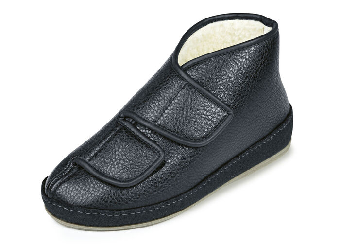 Gevoerde therapieschoen voor hem en haar ZWART