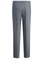 "Klaus Models" broek met plooien in 3 kleuren ROOKBLAUW GEMÊLEERD